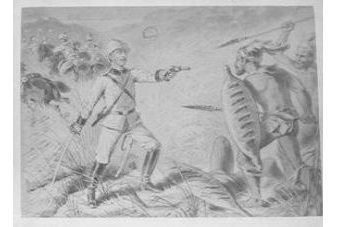 Drawing of the battle scene